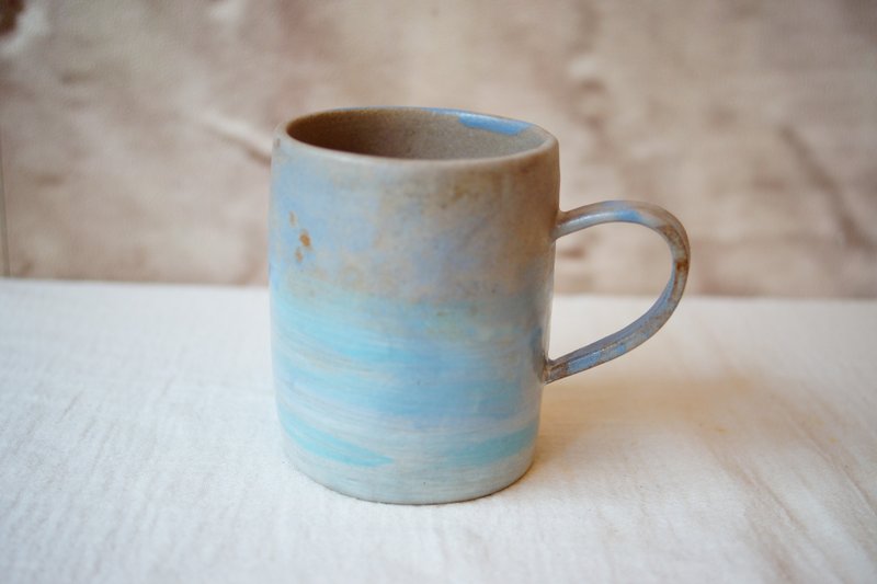 Handmade mug Spring Bud, 260ml, coffee cup  tea cup - แก้วมัค/แก้วกาแฟ - ดินเผา สีกากี