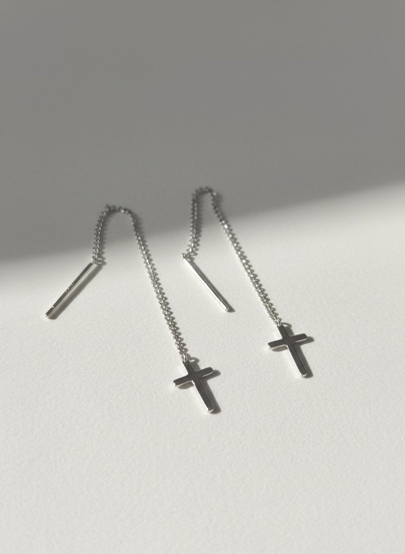 飾品-孩子 你值得擁有平安 - 耳環/耳夾/耳骨夾 - 純銀 