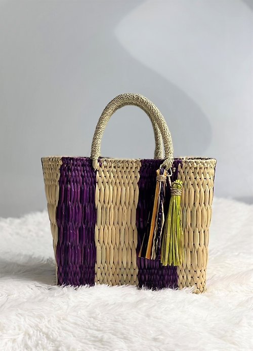 sacit-shop Purple reed bag, Portuguese style
