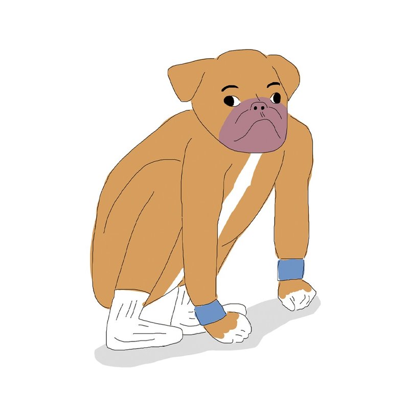 人犬阿滿 T - Shirt - 女 T 恤 - 棉．麻 多色