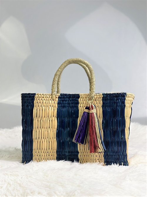 sacit-shop Blue reed bag, Portuguese style