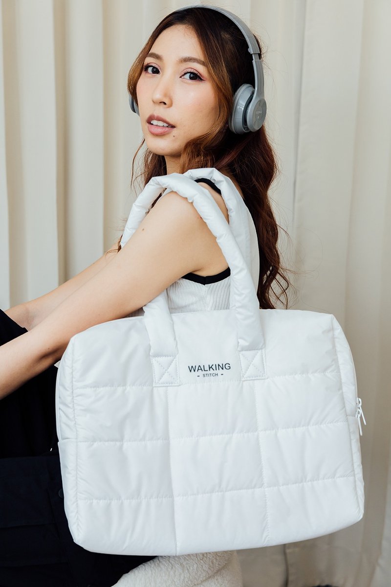 Bill Puffy Bag : White - Briefcases & Doctor Bags - Other Materials White