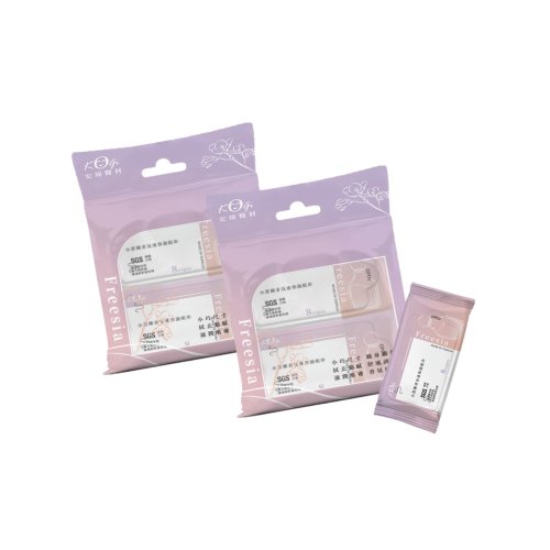 康滿萊 Come Medsupply 【宏瑋太厚駕到】小蒼蘭香氛8抽迷你柔膚濕紙巾(2袋入)(純水親膚)
