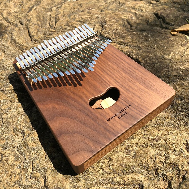 21-tone thumb piano American walnut sprout teeth solid wood speaker piano KALIMBA Kalimba healing - Guitars & Music Instruments - Wood Brown