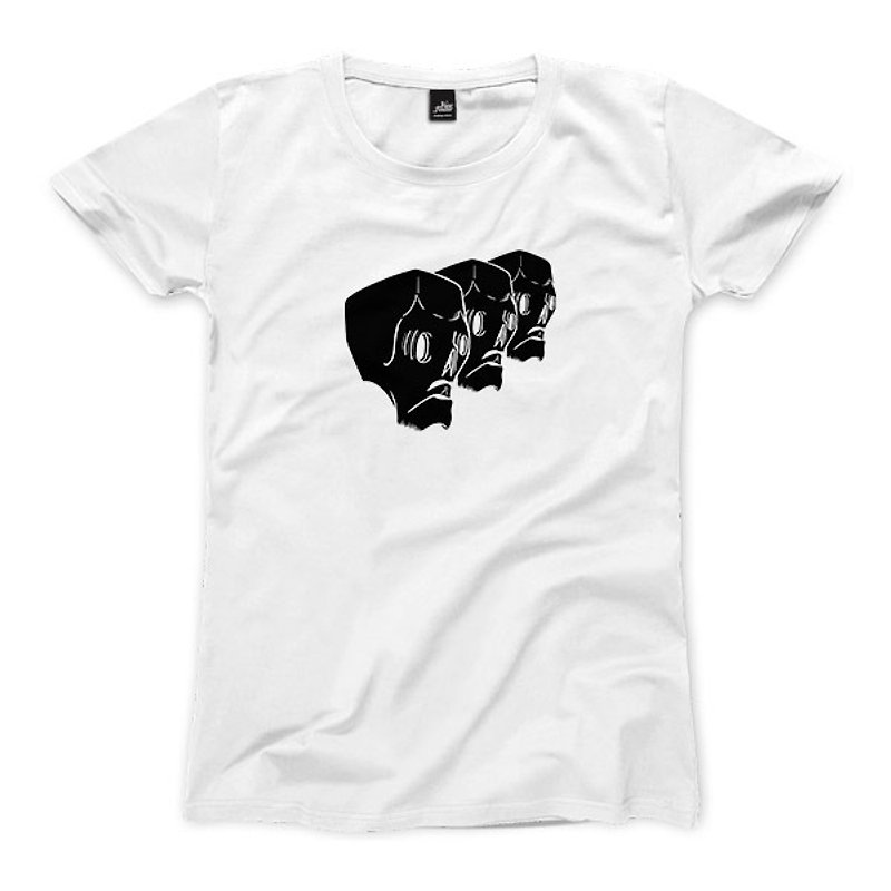 Skull gang - White - Women's T-Shirt - เสื้อยืดผู้หญิง - กระดาษ ขาว