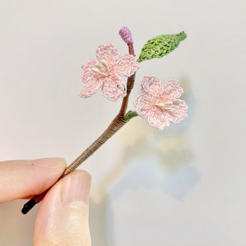 Sakura Pink Sewing Pins and Pincushion Necklace — Treehouse Fiber Arts