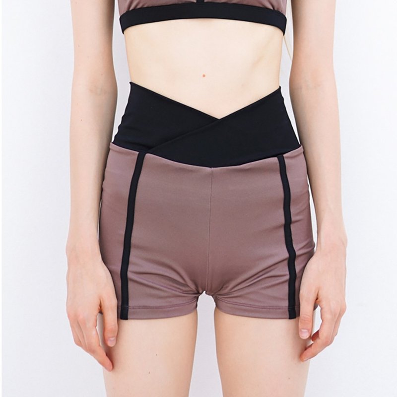 Essential biker v-short – 紫紅色 / 泳衣 (單獨販售) 077MAUV - 女泳衣/比基尼 - 尼龍 粉紅色
