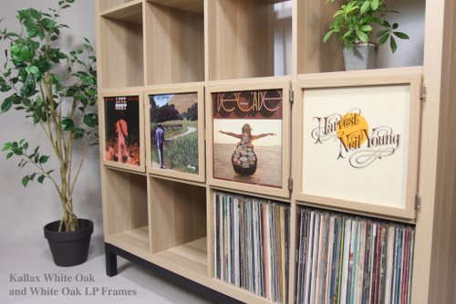 イケア カラックス IKEA Kallax オーク棚 LPレコード収納へ