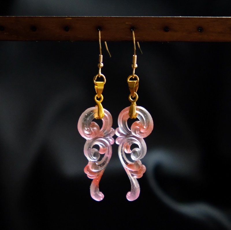 【生命の起源】Origin of Fantasy- Silver Earrings by ETPLANT - 耳環/耳夾/耳骨夾 - 純銀 粉紅色