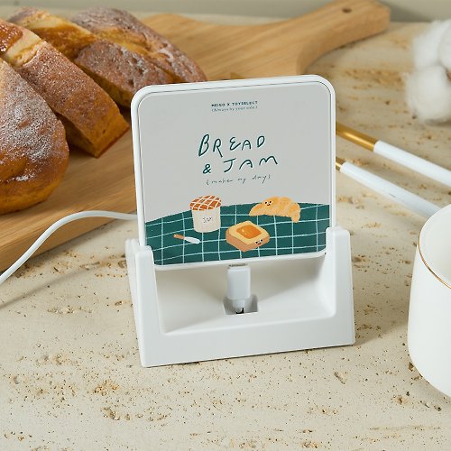 TOYSELECT Meigo粿醬麵包15W可拆式快充無線充電器