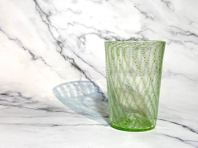 過冷玻璃工作室氣包杯(淺綠) - 杯子 - 玻璃 