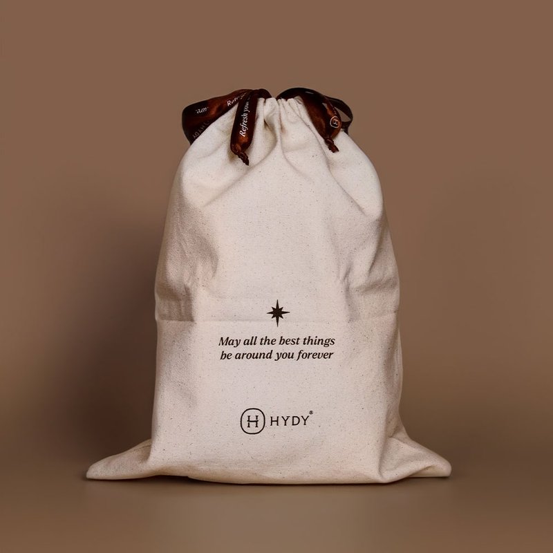 HYDY Gift Wrapping Services 2nd - Drawstring Bags - Cotton & Hemp Khaki