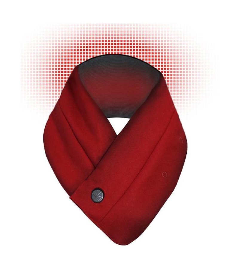 SUSTAIN CLASSIC 發熱圍巾 - 深紅限時贈送行動電源 - 圍巾/披肩 - 聚酯纖維 紅色