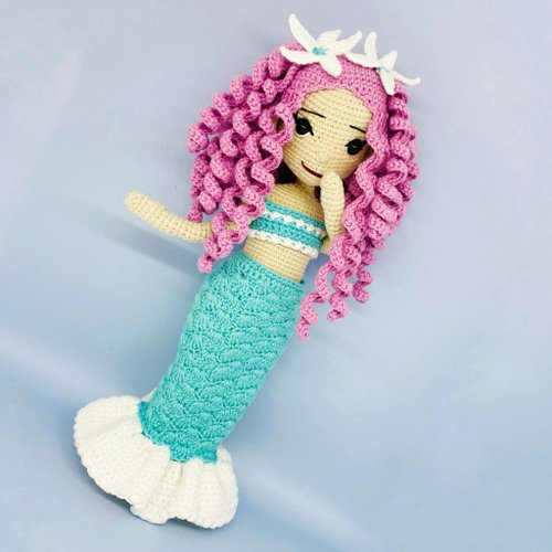 Fluffy Tummy 美人魚娃娃, 鉤針娃娃, 娃娃的鉤針編織衣服