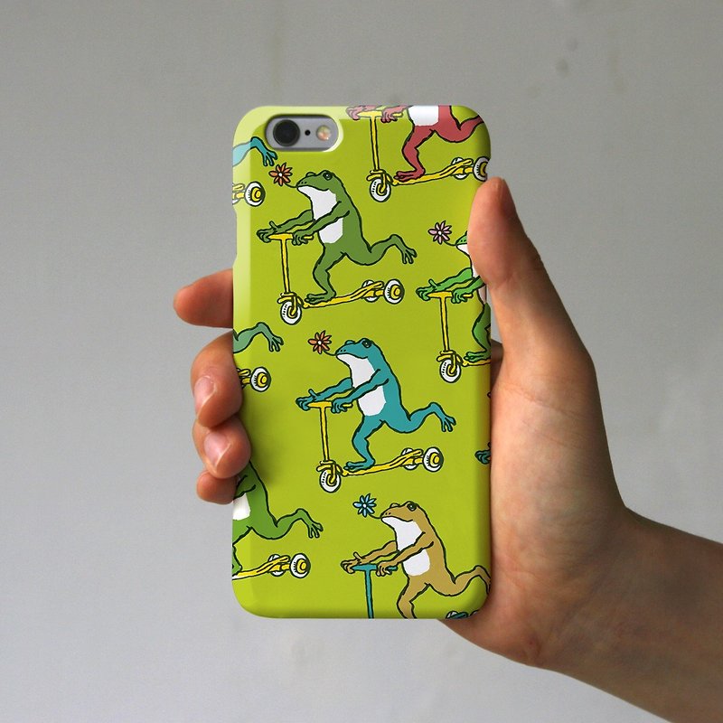 iPhoneケース　カエルたち（グリーン） - 手機殼/手機套 - 塑膠 綠色