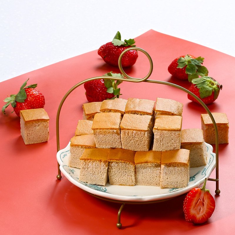 【揪嗨派】草莓格子雞蛋糕260g - 蛋糕/甜點 - 新鮮食材 