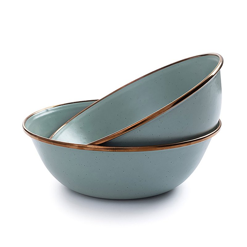 [Two into one set] Barebones CKW-425 Enamel Bowl / Mint Green - ชุดเดินป่า - โลหะ สีเขียว