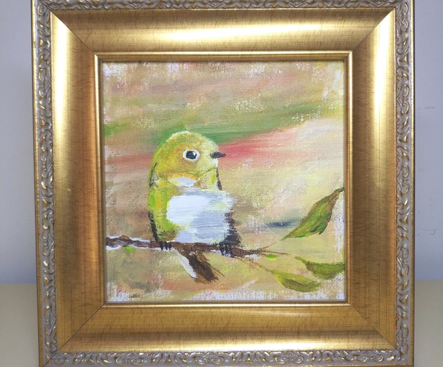 タイトル: 生まれたばかりの鳥は風を恐れない/オリジナル油絵