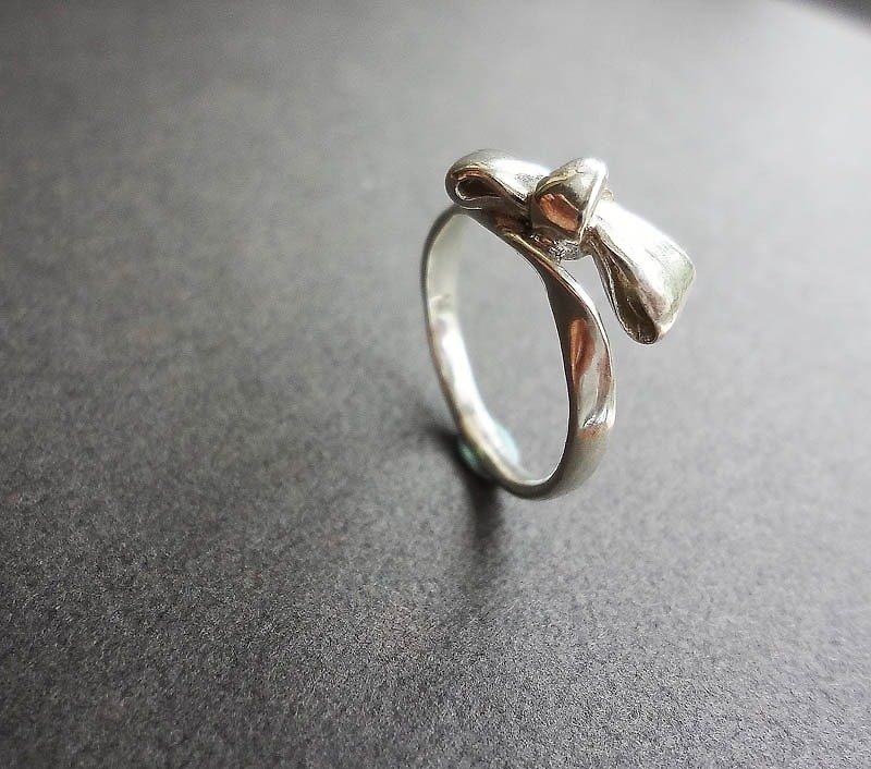 Anti Silver Bell Bows Money Ring - General Rings - Other Metals Gray