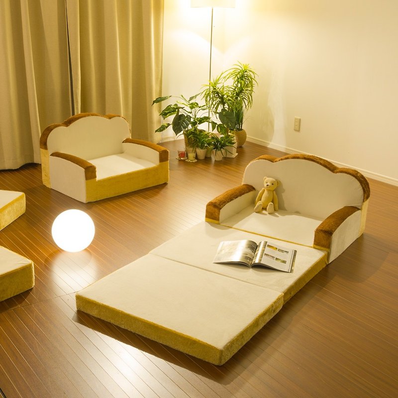【CELLUTANE】Toast shape sofa chair sofa bed A399.A442 authorized sale in Japan - Chairs & Sofas - Other Materials Gold