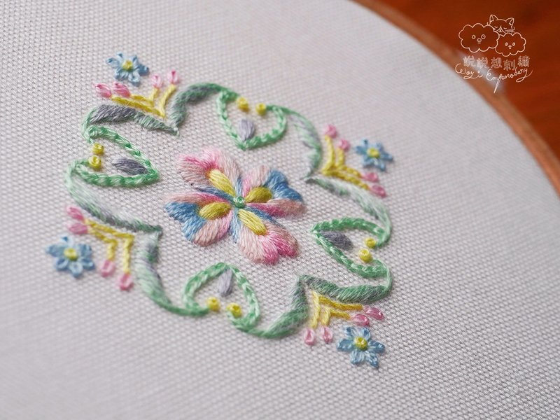 (台北5月班)基礎刺繡-溫日-彩筆篇 針法靈活運用&構圖通用觀念 - 編織/羊毛氈/縫紉 - 棉．麻 