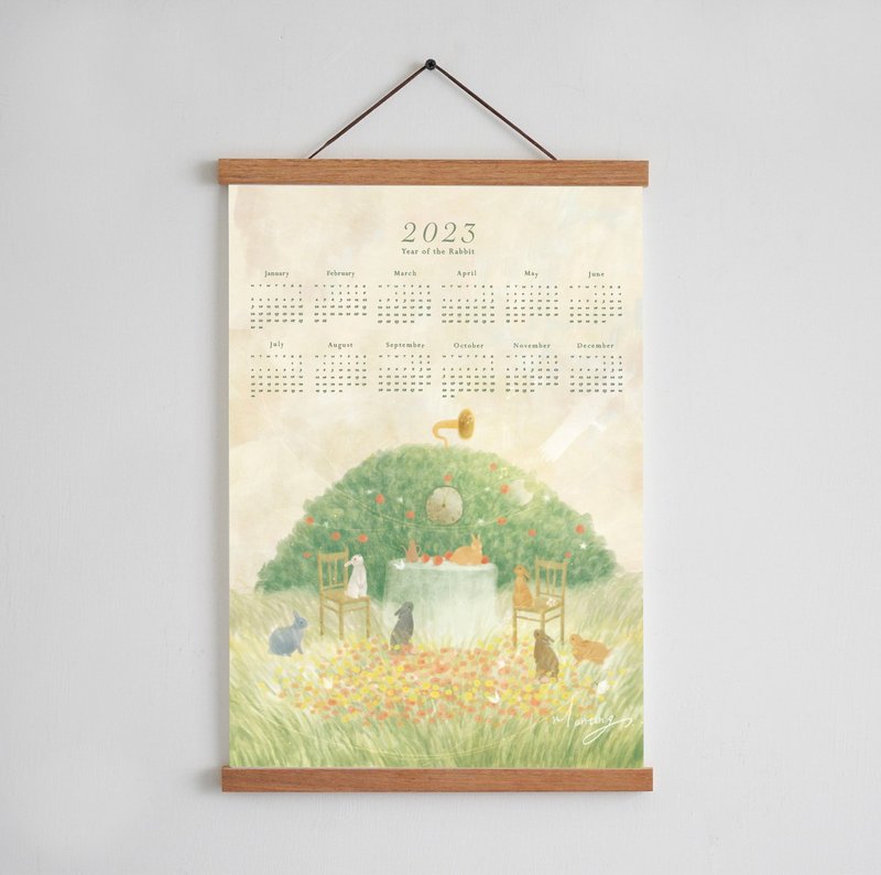 2023年曆 \ 兔年年曆海報 \ 兔子掛畫 - 海報/掛畫/掛布 - 紙 