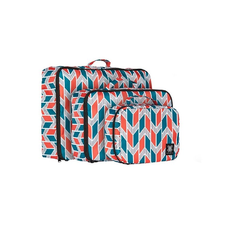 Water Repellent, Light Weight, Travel Storage Bag - Oslo (3pcs in set) - Toiletry Bags & Pouches - Polyester Multicolor