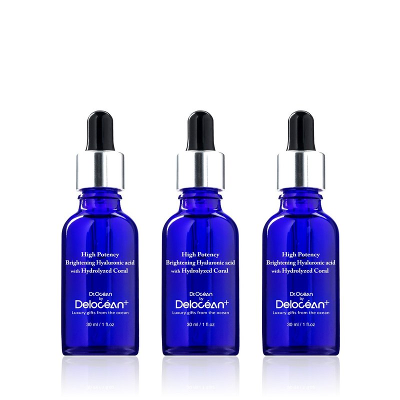 [Buy 3, get 1 free gift of your choice] Coral Repair Hyaluronic Acid Essence 30ml - Essences & Ampoules - Other Materials Blue