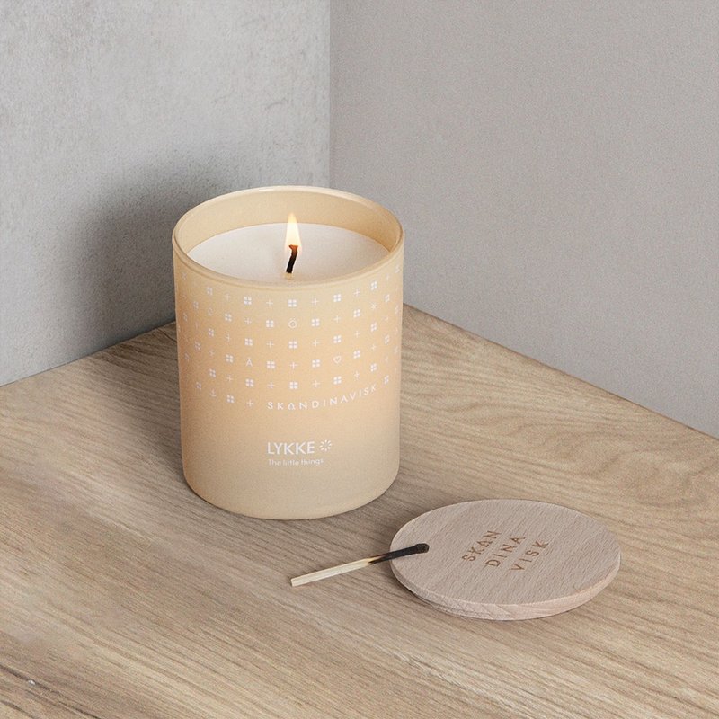 Skandinavisk ∣ Scented Candle 65g - LYKKE Tiny Happiness - Candles & Candle Holders - Other Materials 