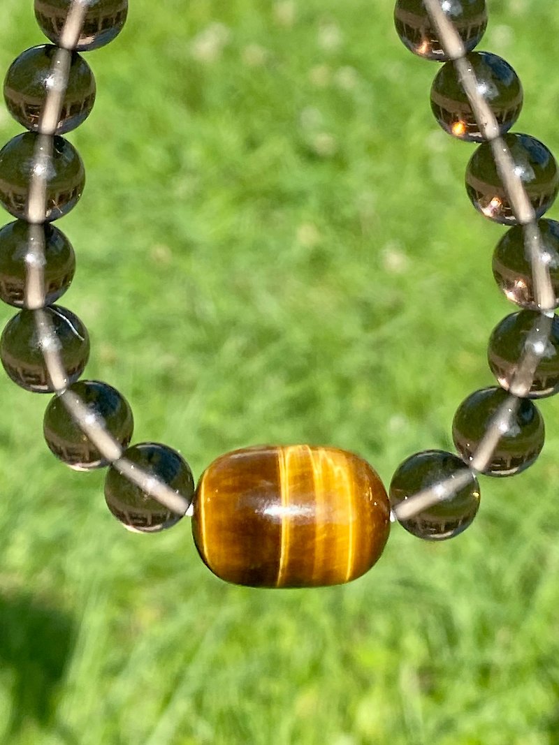 Yellow Stone Tea Crystal Bracelet Bracelet - สร้อยข้อมือ - คริสตัล สีนำ้ตาล