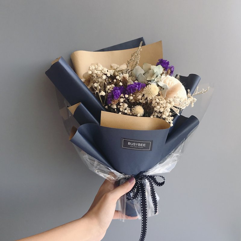 {BUSYBEE} medium dry bouquet Christmas gift birthday gift - ของวางตกแต่ง - พืช/ดอกไม้ 