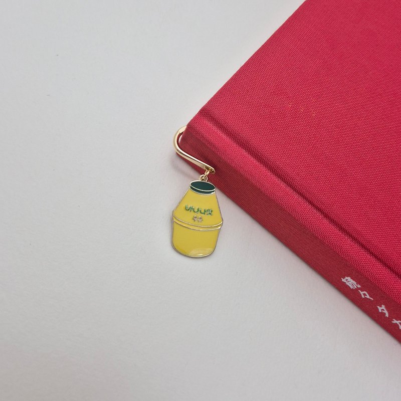 Banana Milk Bookmark, Banana Milk, Milk, Korean banana milk - 書籤 - 其他金屬 黃色