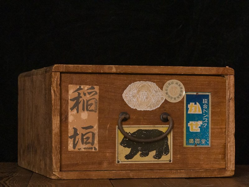 [Groceries of the time] Toyama Hirokando wooden medicine box - Storage - Wood 