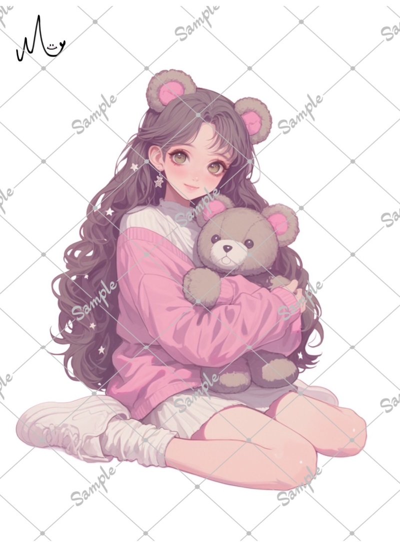 オリジナル人物ステッカー - 貼紙 - 紙 