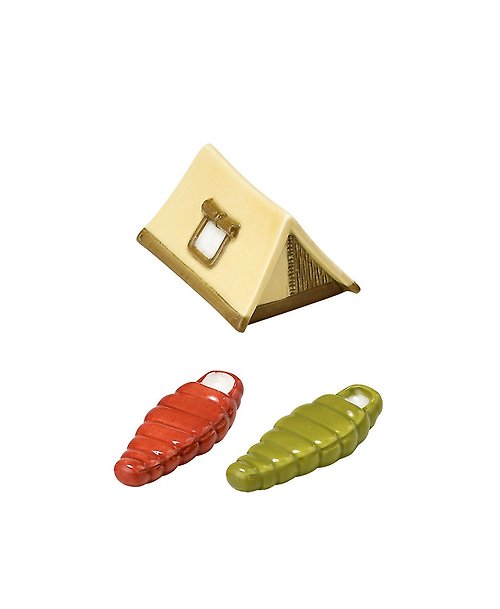 SÜSS Living生活良品 日本Magnets超可愛戶外露營道具造型筷架組-帳篷睡袋款(一組三入)