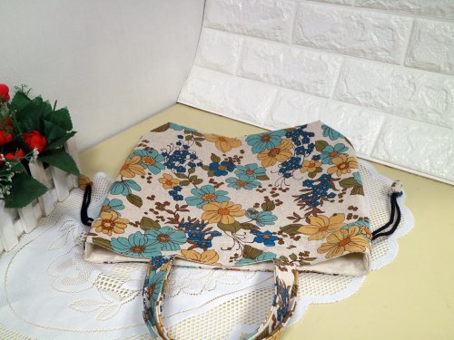 Flower ~ handbag. drawstring bag