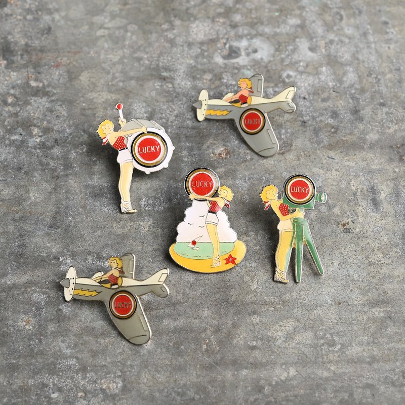 Vintage Pins 復古別針 / 古董別針、限量徽章胸針、古董徽章 - 徽章/別針 - 其他金屬 多色