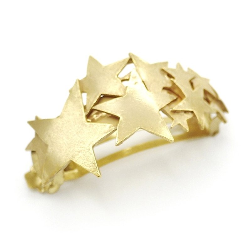 Meteor Pony Barrette (Gold) Meteor pony Valletta (Gold) HA026GD - Hair Accessories - Other Metals Gold