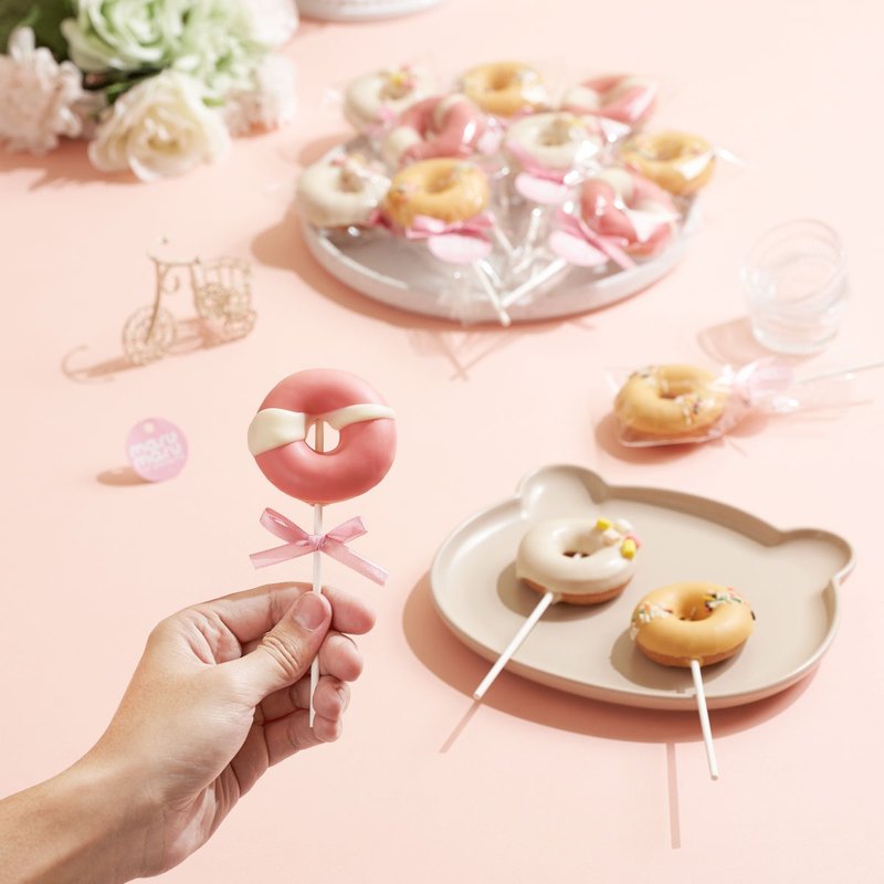 【Full Purchase Area】Add-on Purchase Area for Mini Donuts and Lollipops with purchases of more than 100 pieces (please do not place an order if the order is not full) - เค้กและของหวาน - อาหารสด สึชมพู