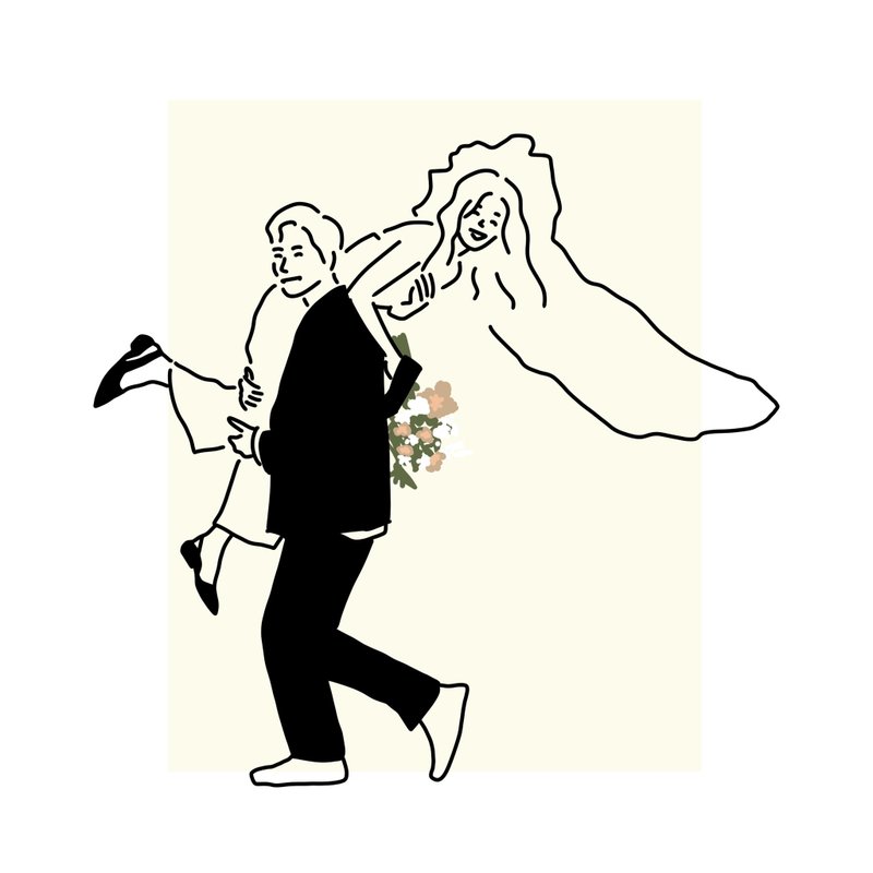 似顏繪 にがおえ 極簡人像畫 線條篇 - 電子似顏繪/繪畫/插畫 - 其他材質 