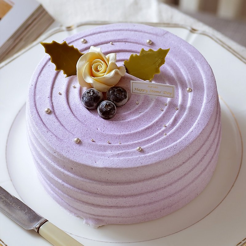 艾波索【大甲芋香戀人6吋】生日蛋糕 - 蛋糕/甜點 - 新鮮食材 紫色