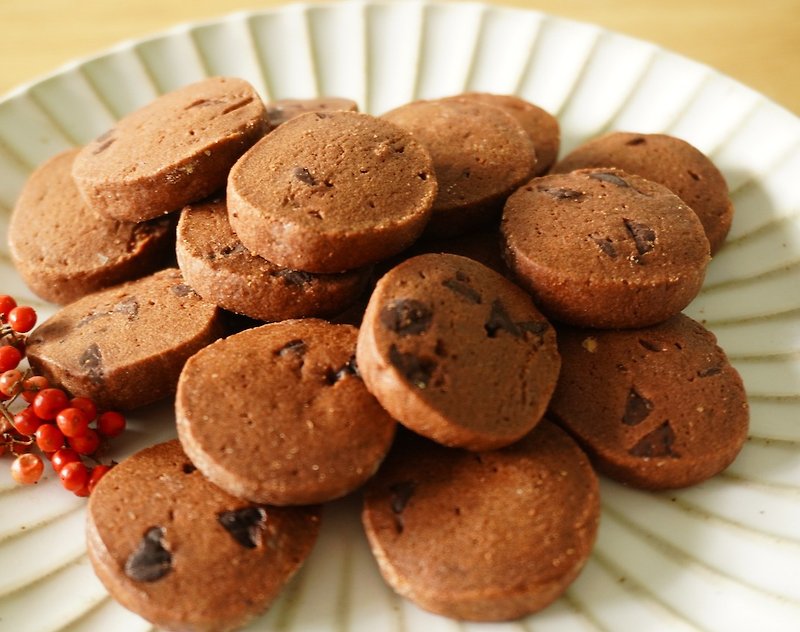 Rich Cocoa Salt Flower Cookies - Handmade Cookies - Other Materials 