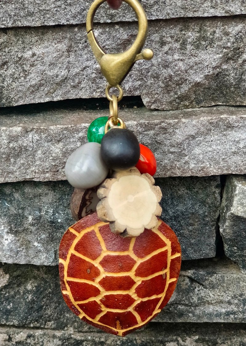 果實種子鑰匙圈-富甲天下平安歸來 - 鎖匙扣/鎖匙包 - 其他材質 