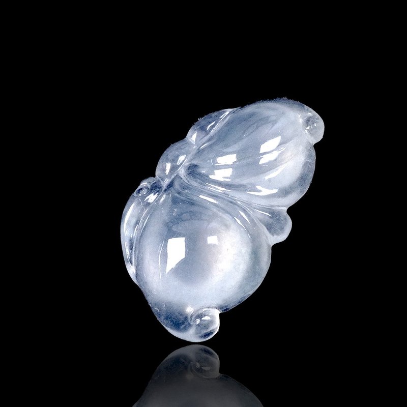 Shining high ice jade butterfly | Stone| natural Burmese jade A grade jade | gift - งานโลหะ/เครื่องประดับ - หยก ขาว