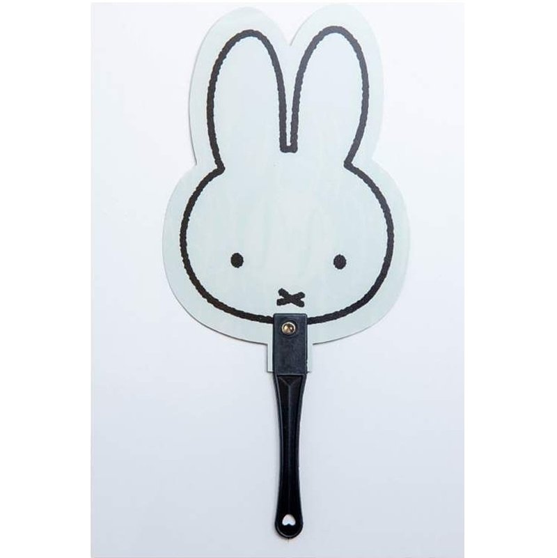 【Miffy】 Miffy with the hand fan / Miffy rabbit - พัด - วัสดุอื่นๆ ขาว