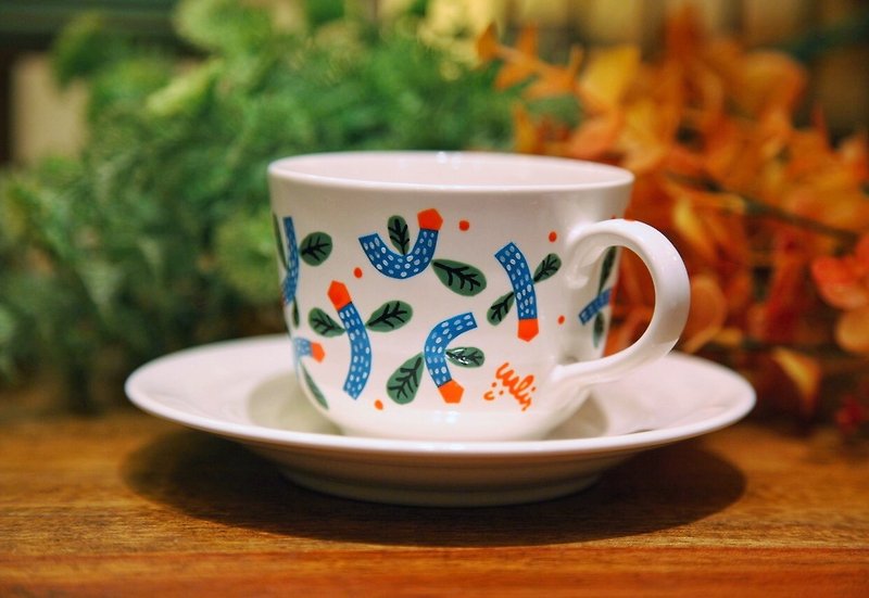 Swing Flower Tea Cup (White) - แก้ว - ดินเผา หลากหลายสี