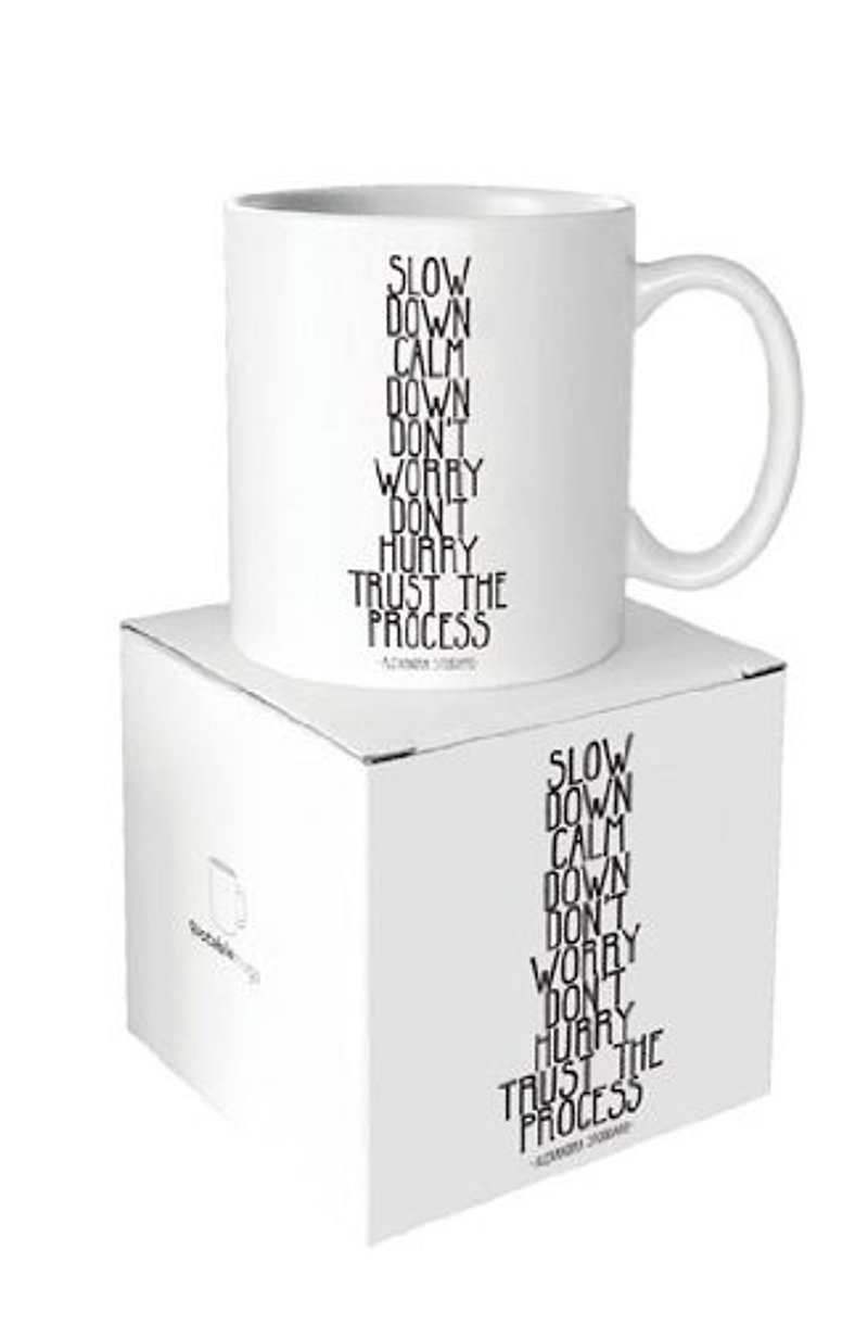 Trust The Process Famous Quotes Cup - Mugs - Porcelain White