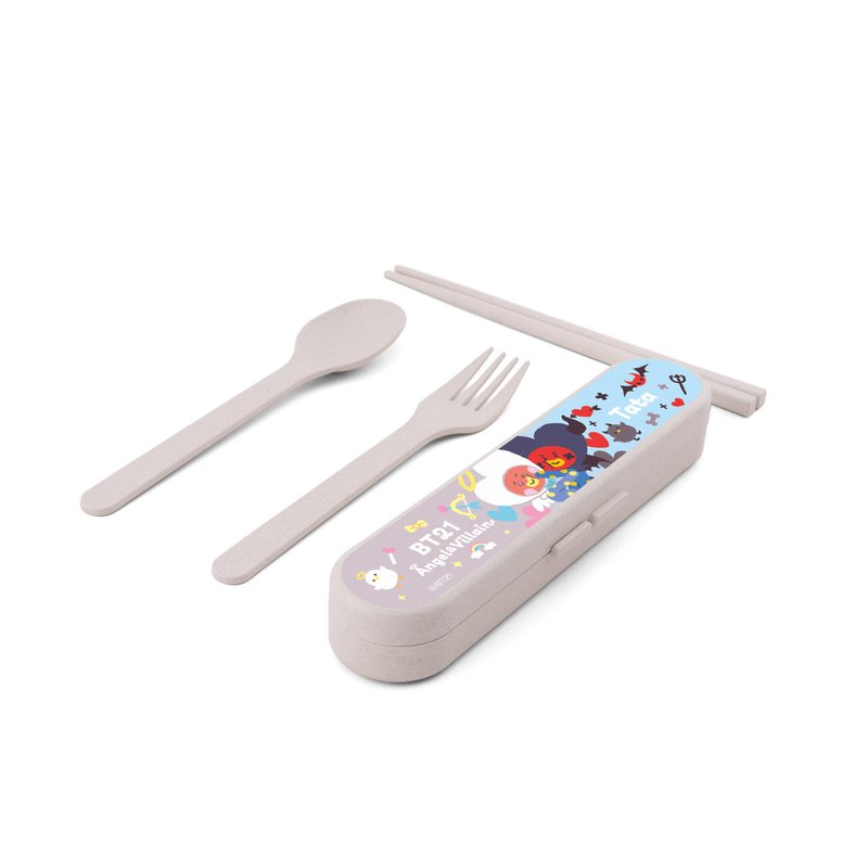 環保餐具套裝  BT21 Angel & Villain Edition - TATA - 刀叉/湯匙/餐具組 - 其他材質 