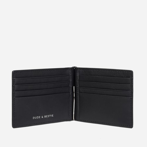 Dude ＆ Bestie 皮革鈔票夾錢包 男生短夾 真皮銀包 客製化刻字 禮物 (2色)