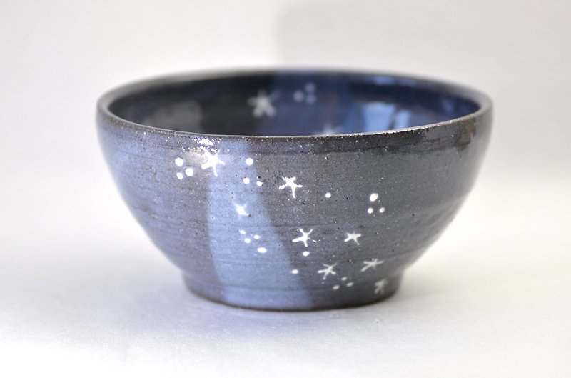 星のどんぶり - 花瓶・植木鉢 - 陶器 ブルー